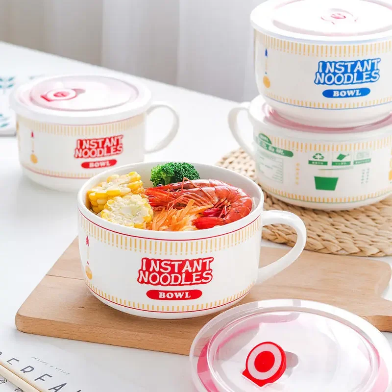 Dim Sum Basket - Yaratıcılık Kapak Seramik Anında Erişte Lapası