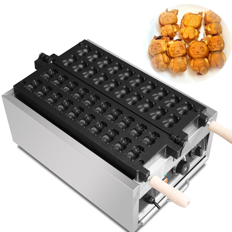 Egg Waffle Pan - 20'li Paket Ayı Şeklinde Taiyaki Makinesi