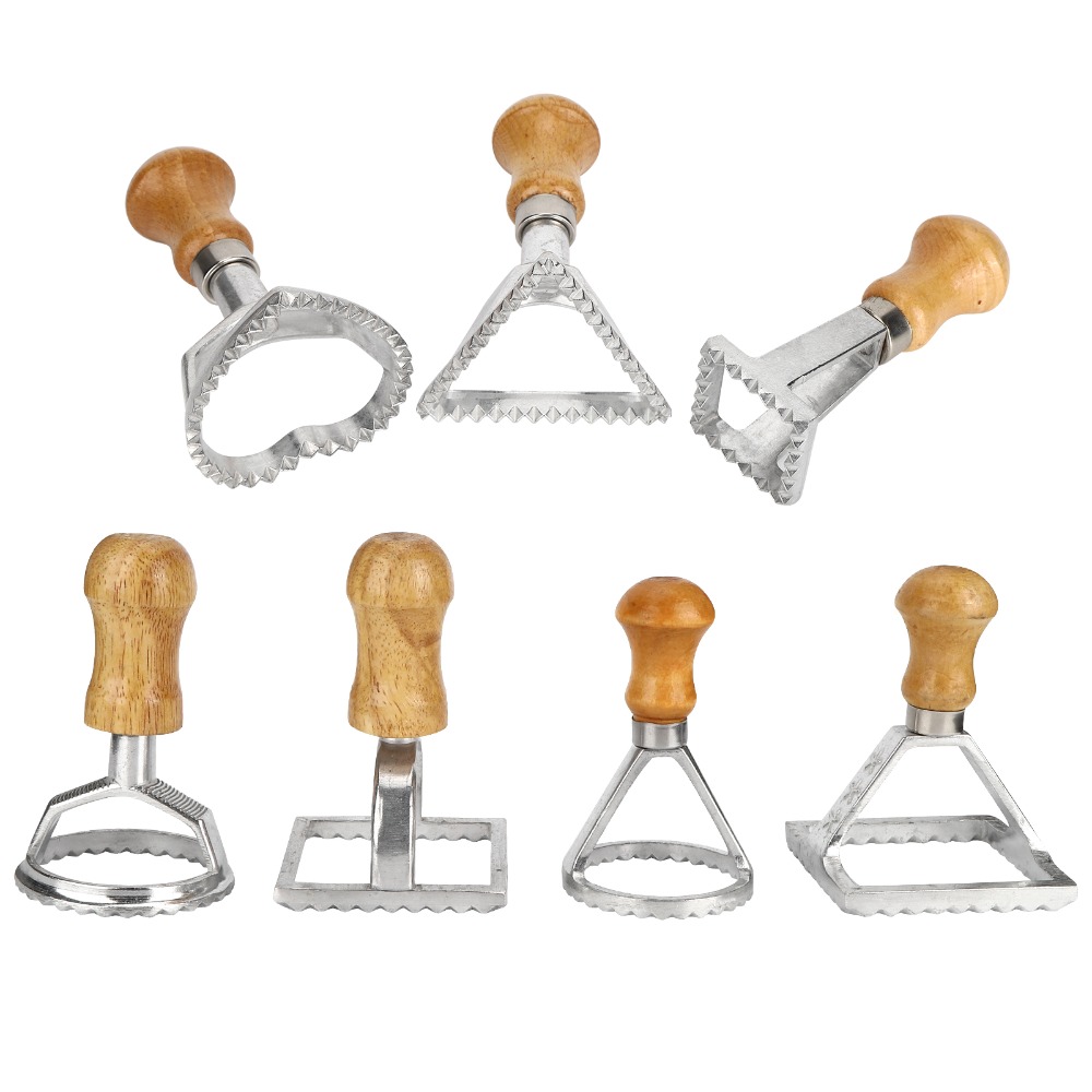 Dumpling Press Set - 7 Parçalı Bireysel Dik Ravioli Kesici